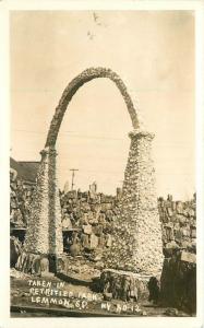 1943 Lemmon South Dakota Petrified Forest RPPC Real photo postcard 1204