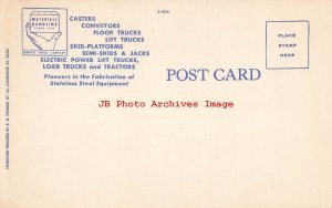 Advertising Linen Postcard, Market Forge Company, Everett Massachusetts
