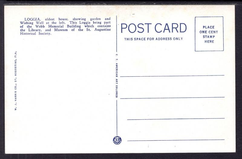 Loggia,Oldest House in US,St Augustine,FL