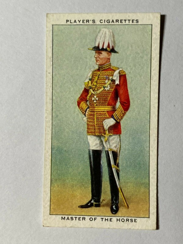 CIGARETTE CARD - PLAYERS CEREMONIAL DRESS #30 MASTER OF THE HORSE    (UU212) 