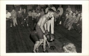 Jewish? Boys Summer Camp B'Nai Brtih or B'Rith Judaica? RPPC #1 BOXING