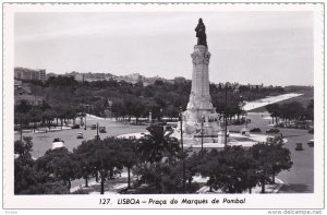 RP: LISBOA , Portugal , 30-40s ; Praca do Marques de Pombal