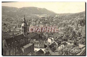 Old Postcard Baden Baden Vom Neuen Schloss gesehen