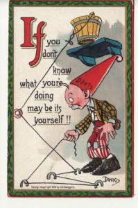 A/S  DWIG  IF YOU DON'T KNOW WHAT YOU'RE DOING postcard