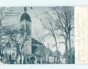 Pre-1907 CHURCH Stamford Connecticut CT A2409