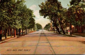 Ohiom Piqua South Main Street 1907 Rotograph
