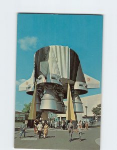 Postcard Saturn V Boat Tail, U.S. Space Park, New York World's Fair, Queens, NY