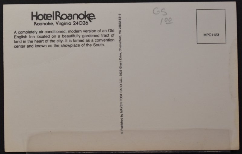 Roanoke, VA - Hotel Roanoke