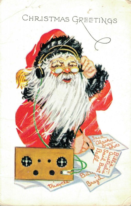 Christmas - Greetings Wishes Santa Claus Writing Letters 04.25