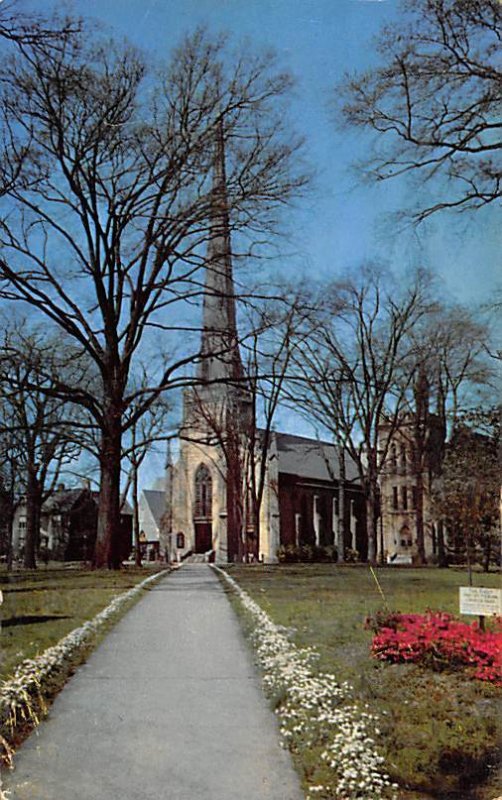 The First Presbyterian Church Charlotte, North Carolina USA 1957 Topics  Buildings Architecture Churches Cathedrals, Postcard