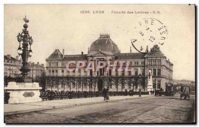 Old Postcard Lyon Facuite Des Lettres