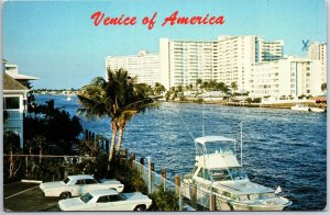 VINTAGE POSTCARD FORT LAUDERDALE FLORIDA VENICE OF AMERICA