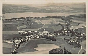 Henndorf Am Wallersee Austria~aerial View-luftaufnahme~1930s Photo Postcard