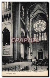 Old Postcard Chartres Cathedral Transept E and L Cote Sud