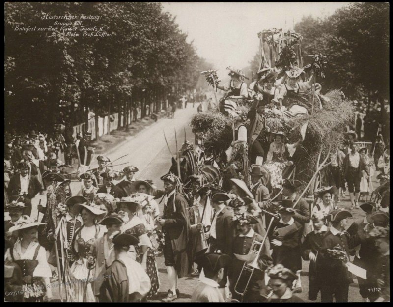 Austria 1908 Kaiser Franz Joseph Huldigungs Festival RPPC Thanksgiving Jos 94843