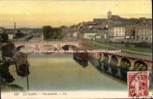 Le Mans Old Postcard General view