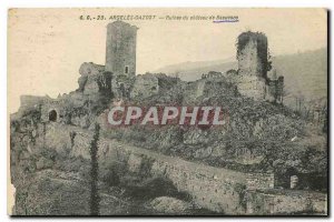 Old Postcard Argeles Gazost Ruins of Chateau de Beaucens