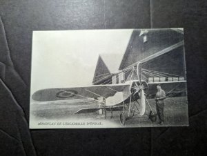 Mint France Aviation RPPC Postcard Epinal Escadrille Monoplane