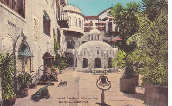 Garden Of The Bells Mission Inn Riverside California Handcolored Albertype