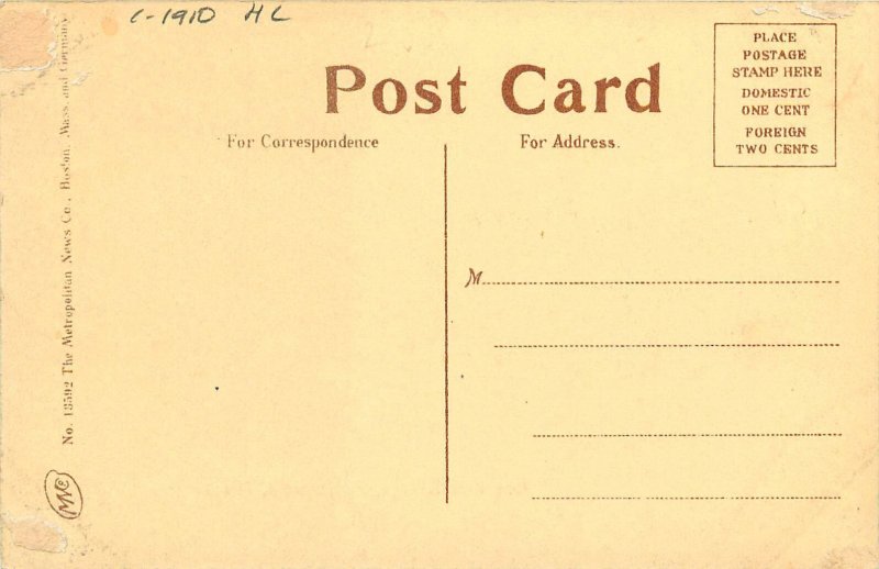 c1910 Springfield Massachusetts Old Foll Bridge Metropolitan Postcard 26-654