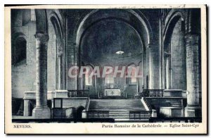 Postcard Ancient Roman Nevers Part of the Cathedral Church of Saint Cyr
