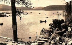 C.1910-20 RPPC Fishing at Hamilton Park Postcard P128