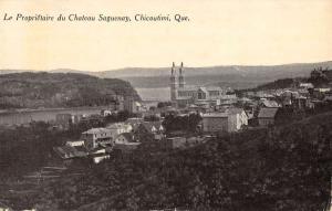 Chicoutimi Quebec Canada Birdseye View Of City Antique Postcard K79721