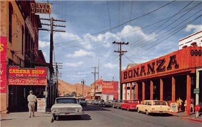 VIRGINIA CITY, NV Bonanza Saloon Nevada Street Scene Vintage Postcard ca 1960s 