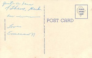 Springfield Ohio 1940s Postcard Chemistry building Wittenberg College