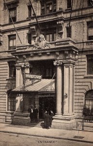 C.1907 Adverting Info Hotel Woodstock, Time Square East, NY Postcard P123