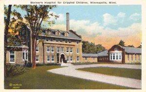 Shriners Hospital Crippled Children Minneapolis Minnesota 1920c postcard