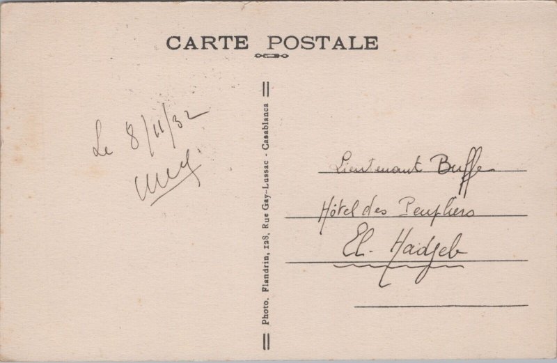 Morocco Casablanca Vintage Postcard 02.99