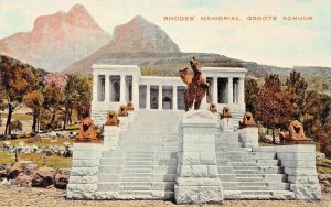 CAPE TOWN SOUTH AFRICA~RHODES MEMORIAL-GROOTE SCHUUR POSTCARD