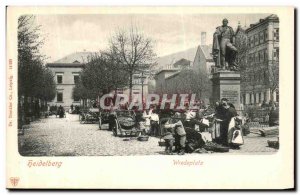 Old Postcard Heidelberg Wredeplatz