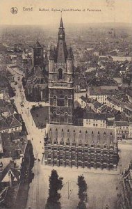 Belgium Gent Gand Beffroi Eglise Saint Nicolas et Panorama 1925