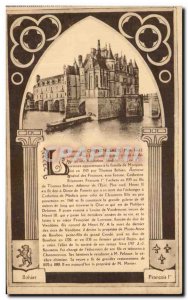 Old Postcard The Castle of Chenonceau