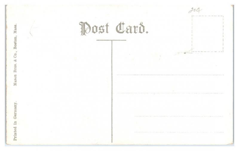 Early 1900s Looking Up the River from Forest Park, Springfield, MA Postcard