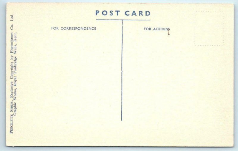 COCKINGTON, Devon UK ~ Pencilette Series COCKINGTON CHURCH Interior Postcard