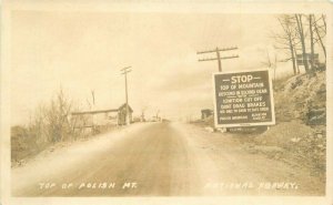1920s Maryland Polish Mount Summit National Highway RPPC Photo Postcard 5707