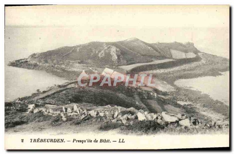 Old Postcard Trebeurden Presqu'ile de 39ile From Bihit