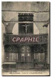 Old Postcard Le Faouet The Jube Chapel Saint Nicolas