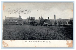 1910 Blair Country Home Altoona Pennsylvania PA Posted Antique Postcard