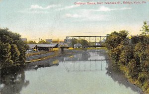 Codorus Creek, from Princess St., Bridge York, Pennsylvania PA s 