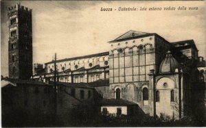 CPA Lucca Cattedrale lato esterno veduto dalle mura ITALY (802848)