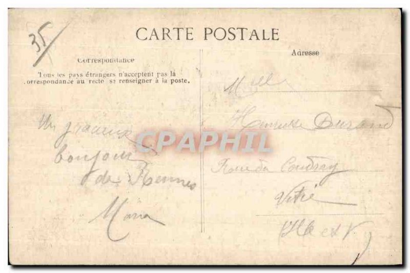 Old Postcard Rennes Tabor Bridges Rustics