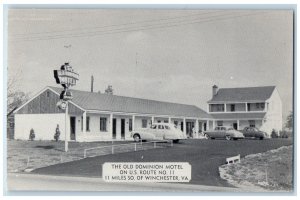 c1960s The Old Dominion Hotel On U.S Route Scene Winchester Virginia VA Postcard