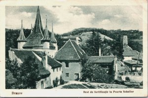 Romania Brasov Rest de Fortificatie la Poarta Scheilor Brașov Postcard C104