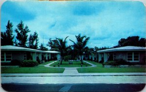 Vtg Delray Beach Florida FL Del Francia Apartments 1950s Postcard