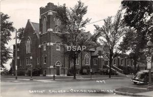 A29/ Cambridge Minnesota Mn Real Photo RPPC Postcard 1953 Baptist Church