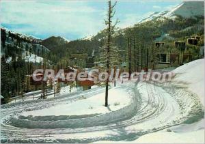 Postcard Modern Vars (Hautes Alpes) Station snow